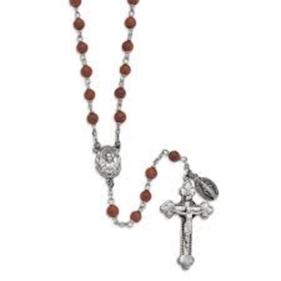 Genuine Goldstone Italian Semi-Precious Rosary 6mm