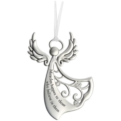 Angel Ornament- Miracles happen to those who believe in them
