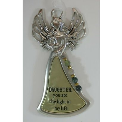 Angel Ornament, "Daughter you are the light in my life"