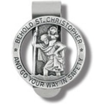 St. Christopher Visor Clip Go Your Way Safety