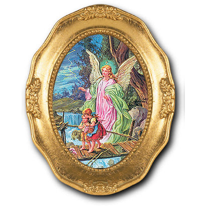 Guardian Angel gold leaf frame