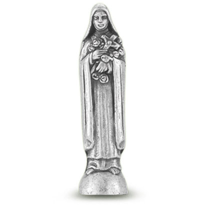 St. Therese Pocket Statue Saint Statue 1 3/4"