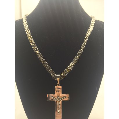 Stainless Steel Crucifix 26" Chain