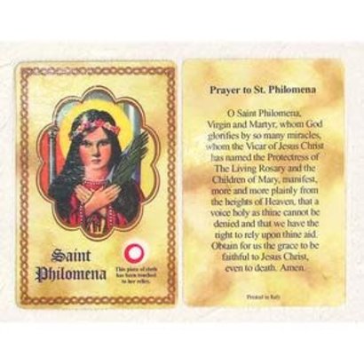 Relic Prayer Card-St. Philomena