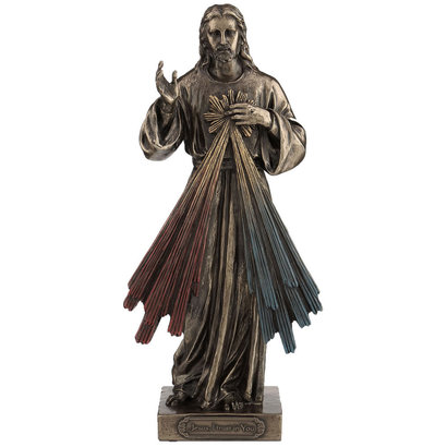 Divine Mercy , Veronese Lightly HP-D Cold Cast bronze, 8", Veronese Lightly HP-D Cold Cast Bronze, 8"