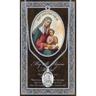 Genuine Pewter Saint Anne Medal