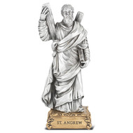 St. Andrew- 4 1/2" Pewter Statue