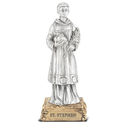 St. Stephen- 4 1/2" Pewter Statue