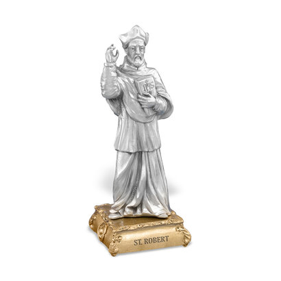 St. Robert- 4 1/2" Pewter Statue