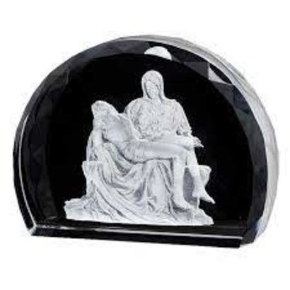 Pieta Scene Etched Glass