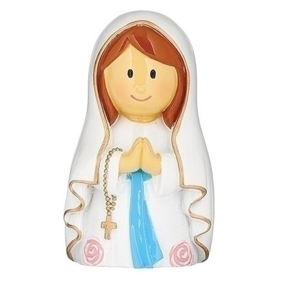 3"H Our Lady Of Lourdes Figure; Little Patrons
