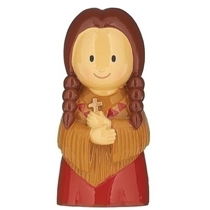 3"H ST KATERI TEKAKWITHA FIGURE; LITTLE PATRONS