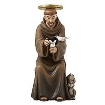 Seated St. Francis 6" Figurine