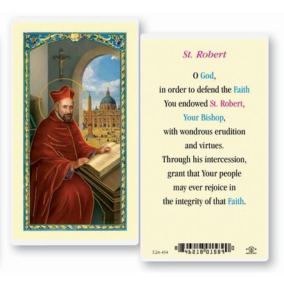 St. Robert, Laminated Holy Card, Printed in Italy