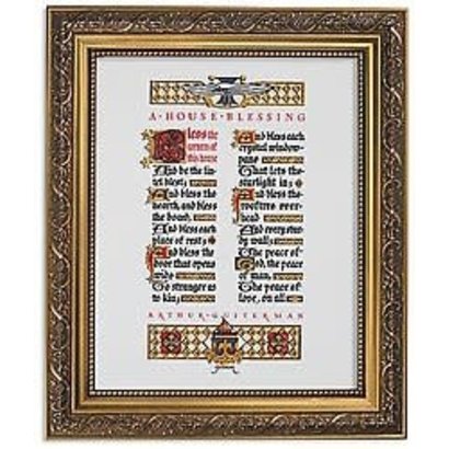 House Blessing, Gold Finish Frame 10.25" x 12.25"