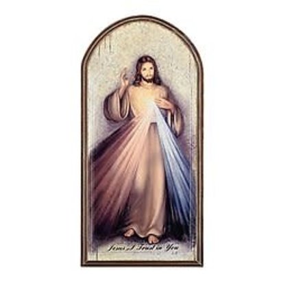 Divine Mercy, Marco Sevelli Arched Plaque, 15"