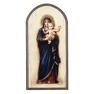 Madonna and Child , Marco Sevelli Arched Plaque, 15"