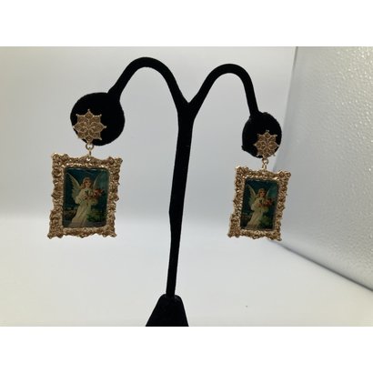 Angel of Love Vintage Dangle Earrings