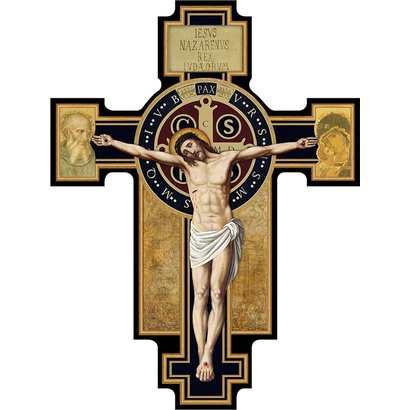 Benedictine Cross Cutout Magnet
