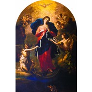 Mary Undoer of Knots Arched Magnet