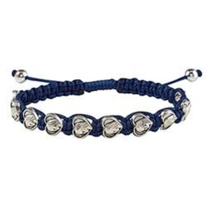 Blessed Mother Heart Macrame Bracelet
