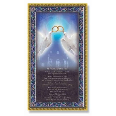 A Marriage Blessing Plaque 5x9"
