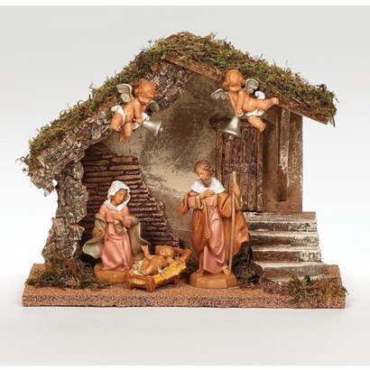 5" Scale, 5 Figure Nativity Wedding Creche; US