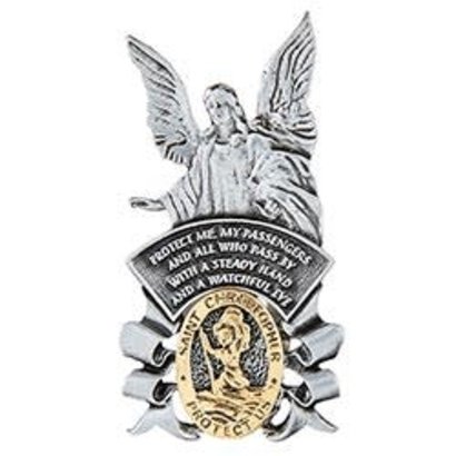 St. Christopher/Guardian Angel Visor Clip