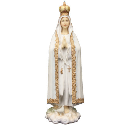 Our Lady of Fatima Veronese statue beautifully hand-painted in full color, 10