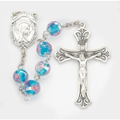 Blue Venetian Glass Encased