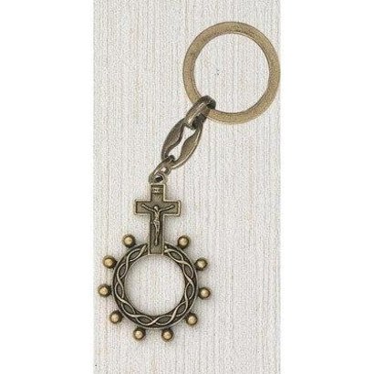 Brass Tone Finger Keyring