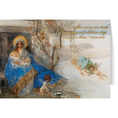 A Mother's Arms Greeting Card