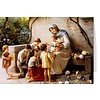 Adoration (Mary and Jesus with Children) by Guiseppe Magni Greeting Card