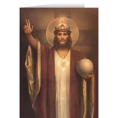 Christ the King by Chambers Restored Greeting Cards