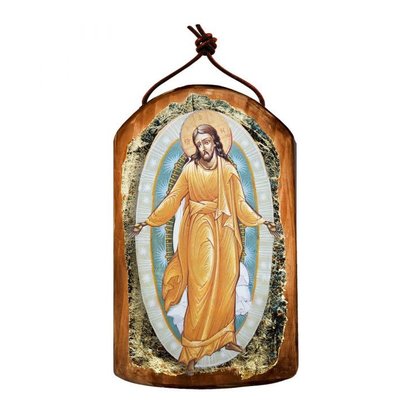 Resurrection Wooden Icon Ornament
