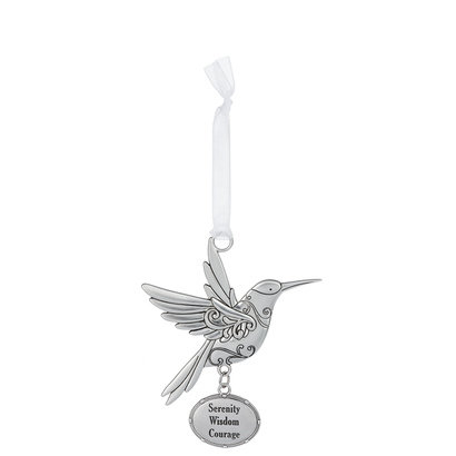 Bird Ornament - Serenity Wisdom Courage