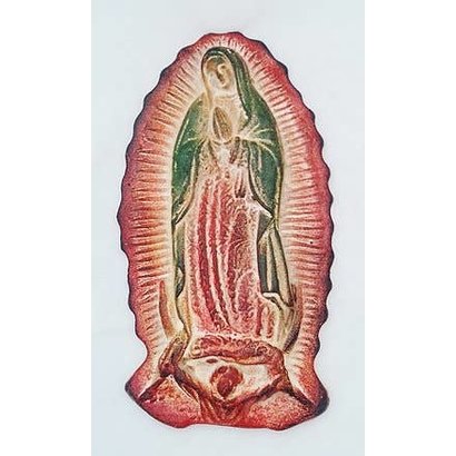 Clay Guadalupe Plaque 9.5" X 4.5"