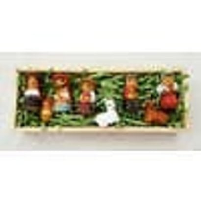 Ceramic Nativity in Crate