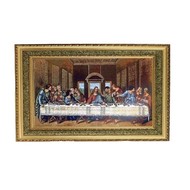 Last Supper Gold Framed, 23" x 39"