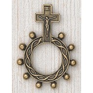 Finger Rosary-Brass Tone. Made in Italy