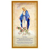 Our Lady of Grace Wood Wall Plaque, 5" W x 9" H