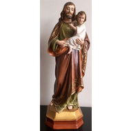 St. Joseph & Baby Jesus 16", Hand Painted in South America
