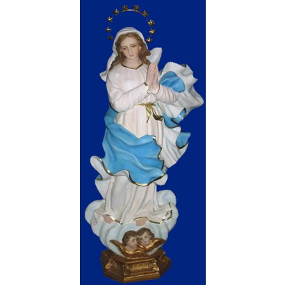 Assumption of our Lady, 24" , Hand Painted in South America