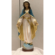 23" Our Lady of Grace w/ belt, Handpainted in South America