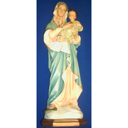 20" Virgin of the Sacred Heart, Handpainted in South America