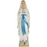 Our Lady of Lourdes 12" Statue with Pearl Finish,  Made in Italy