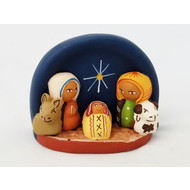 Ceramic Nativity Scene from Andres, 3 x 2 1/2 inches