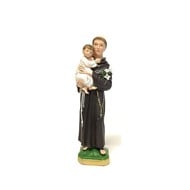 St . Anthony of Padua, Plaster Statue 30 cm (12.") H. Made in Italy