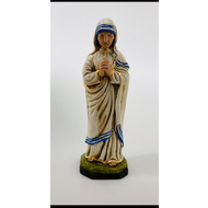 St. Teresa of Calcutta, Hand Painted, Made in Colombia, 10"H