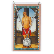 St.  Sebastian Prayer Card and Medal